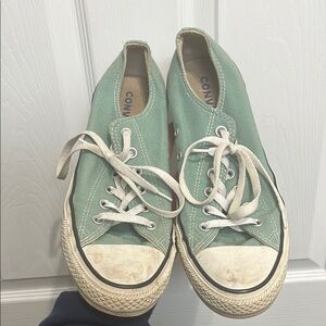 Converse Green Canvas Sneakers